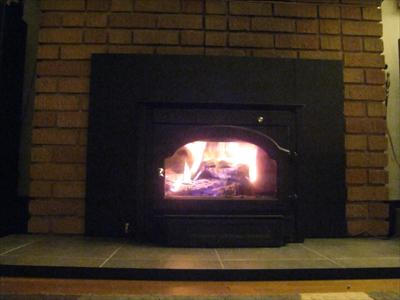 The new fire place